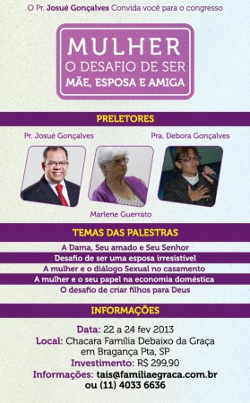 Mulher o Desafio de Ser Mãe, Esposa e Amiga